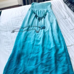 Ardene blue off shoulder gown